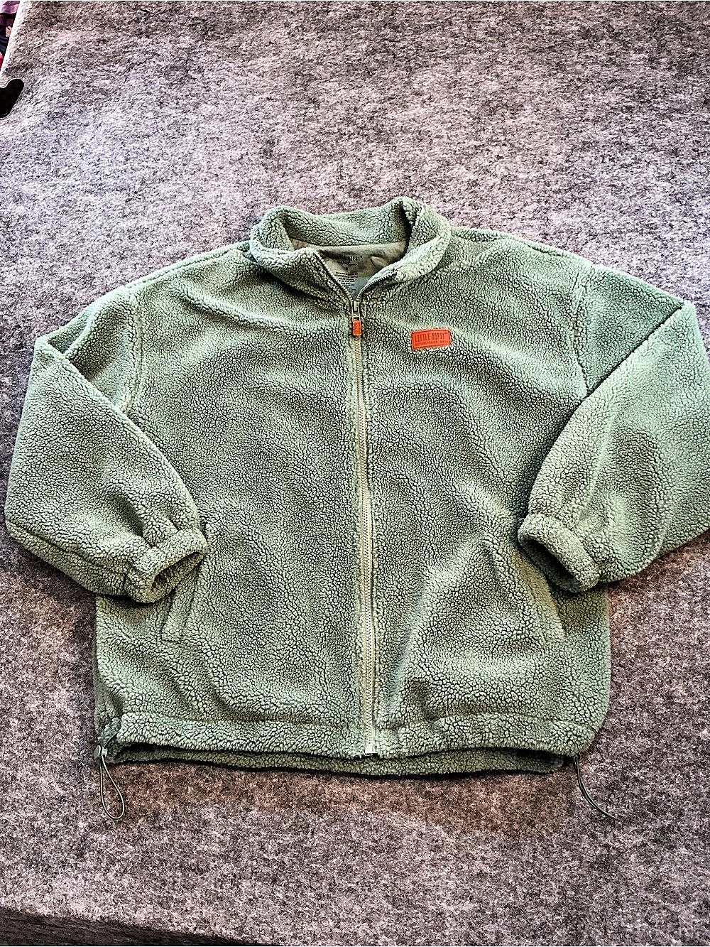 Little Bipsy Sherpa Jacket Sage Size Small Green Fleece Jacket